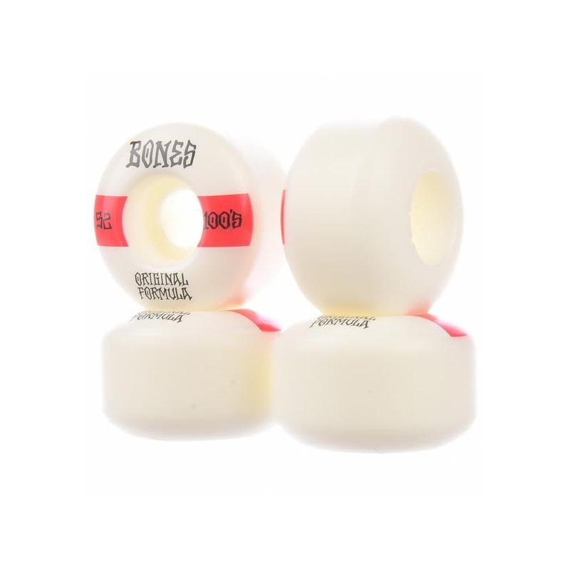 Bones Wheels 100's OG #19 V4 100A Wide white/red