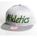 New Era Cap 9-Fifty Snapback Oakland Athletics Team Script grey