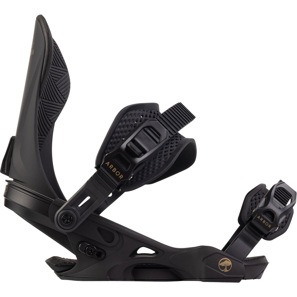ARBOR Sequoia Snowboardbindung 2025 Black Gold