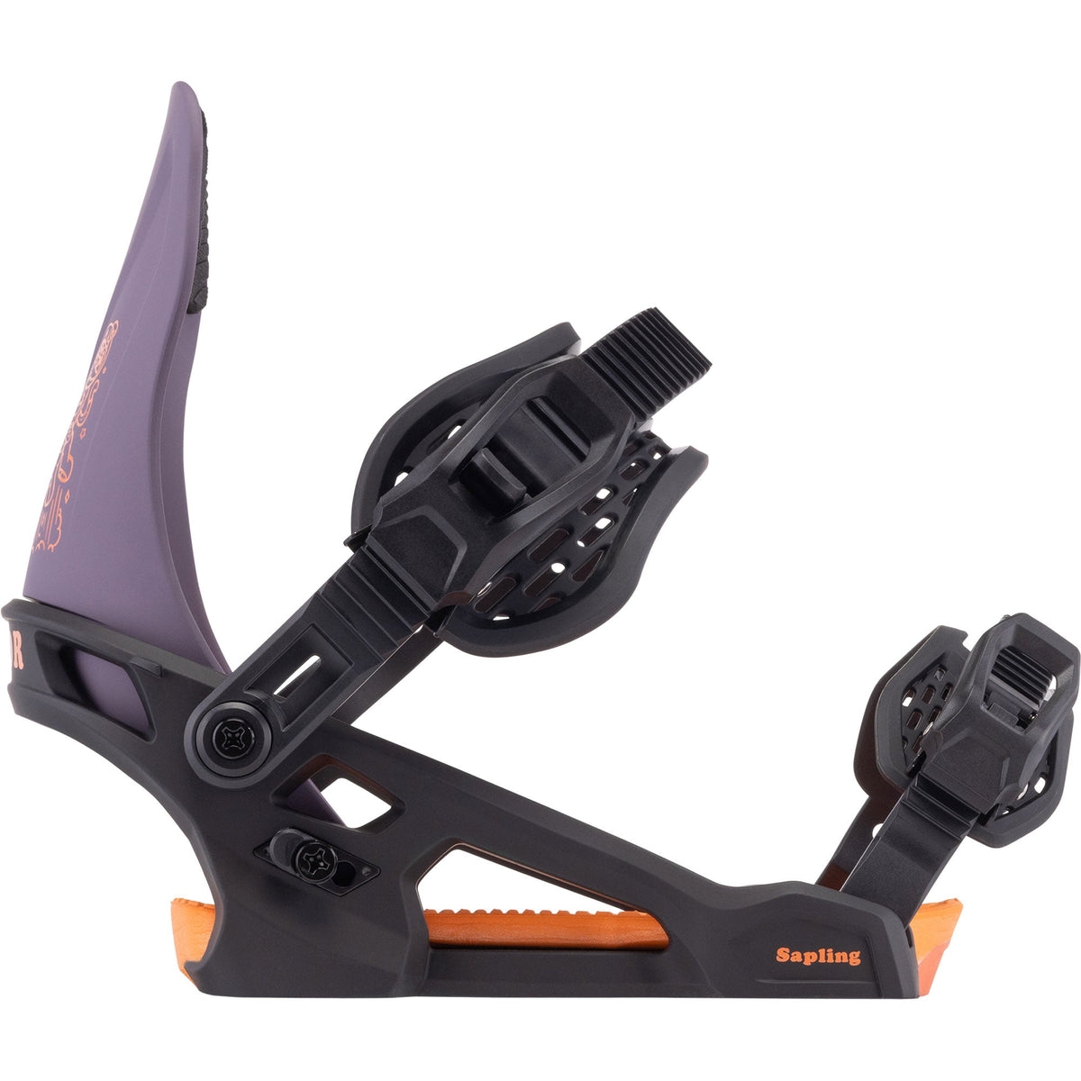 ARBOR Sapling Snowboardbindung 2025 Black Violet