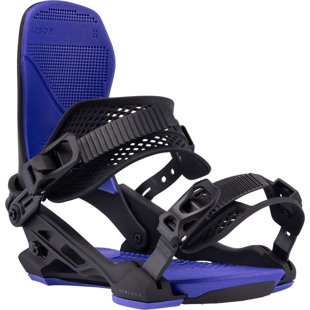 ARBOR Hemlock Snowboardbindung 2025 Black Purple