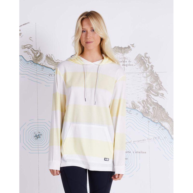 Salty Crew Women Top Water Midweight Sun Hoodie banana