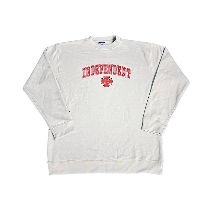 Independent Sweater Big Bar Cross lightgrey