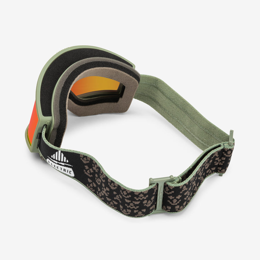 Electric Goggle EK1 Drama Moss Black/ Red Chrome + Bonus Lens Rose