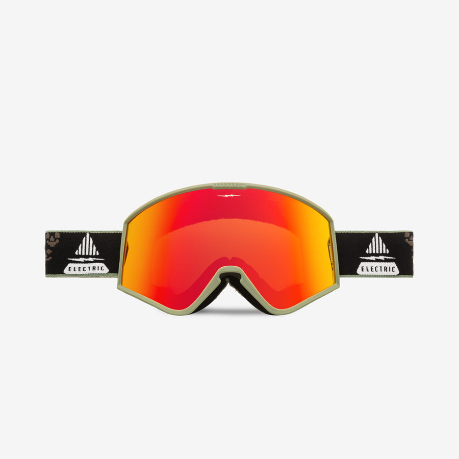 Electric Goggle EK1 Drama Moss Black/ Red Chrome + Bonus Lens Rose