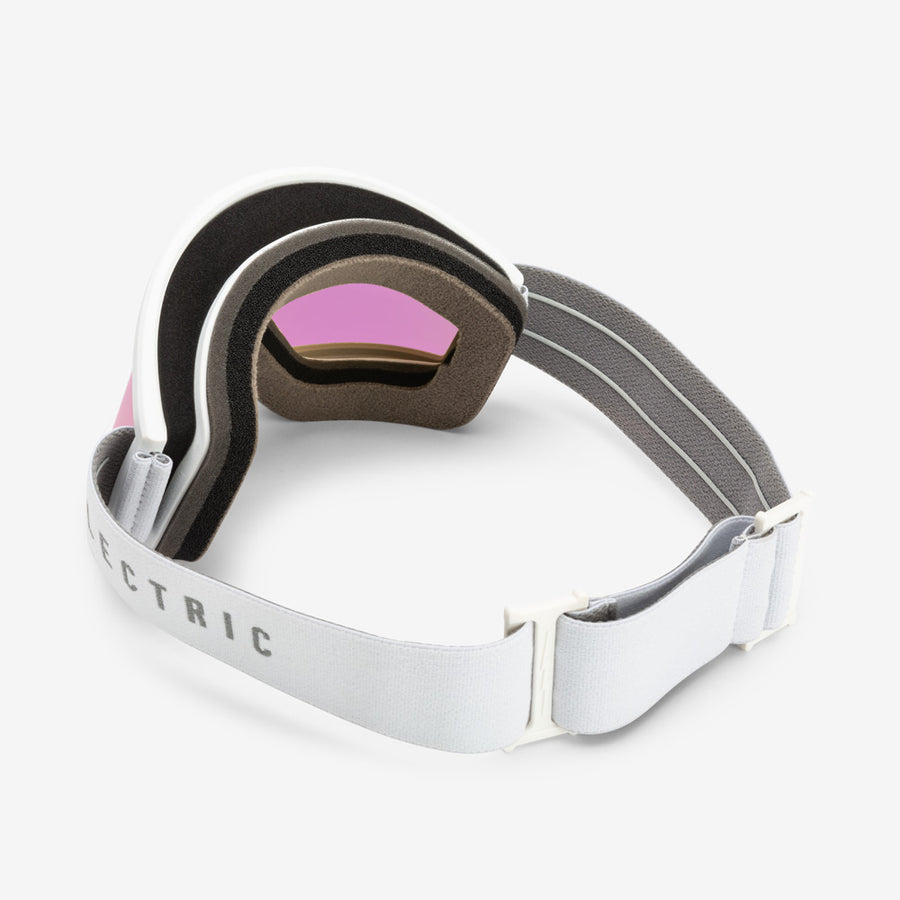 Electric Goggle Hex Matte White / Pink Chrome