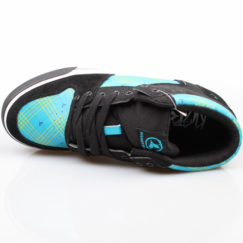 Kustom Schuhe Kristo black cheques