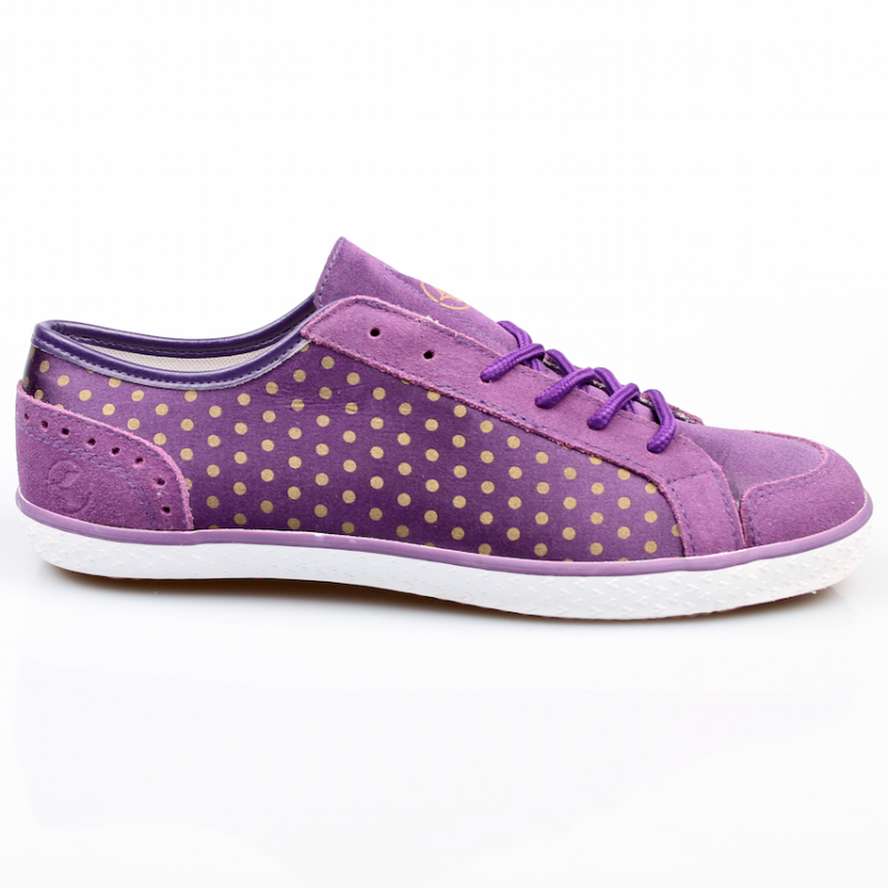 Kustom Schuhe Gemma violett / gold *Ladys*