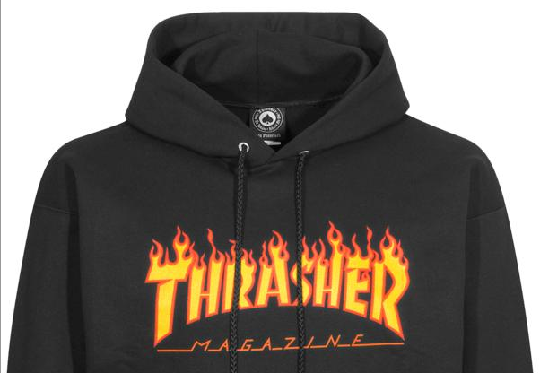 Thrasher Hoodie Flame black