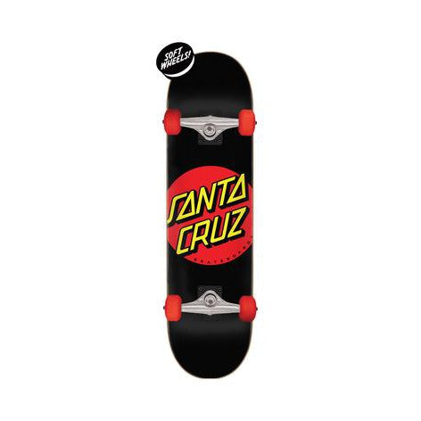 Santa Cruz Complete Skateboard Classic Dot black 7.25''
