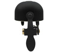 Crane Bell Co. E-Ne Fahrradklingel mit Clamp Band Mount - All Black Brass