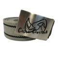 Chico Belt Fabric Striped Grey
