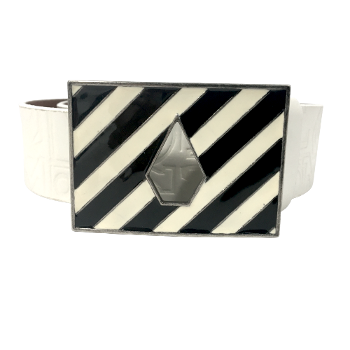 Volcom Leather Belt Ruby Doe White