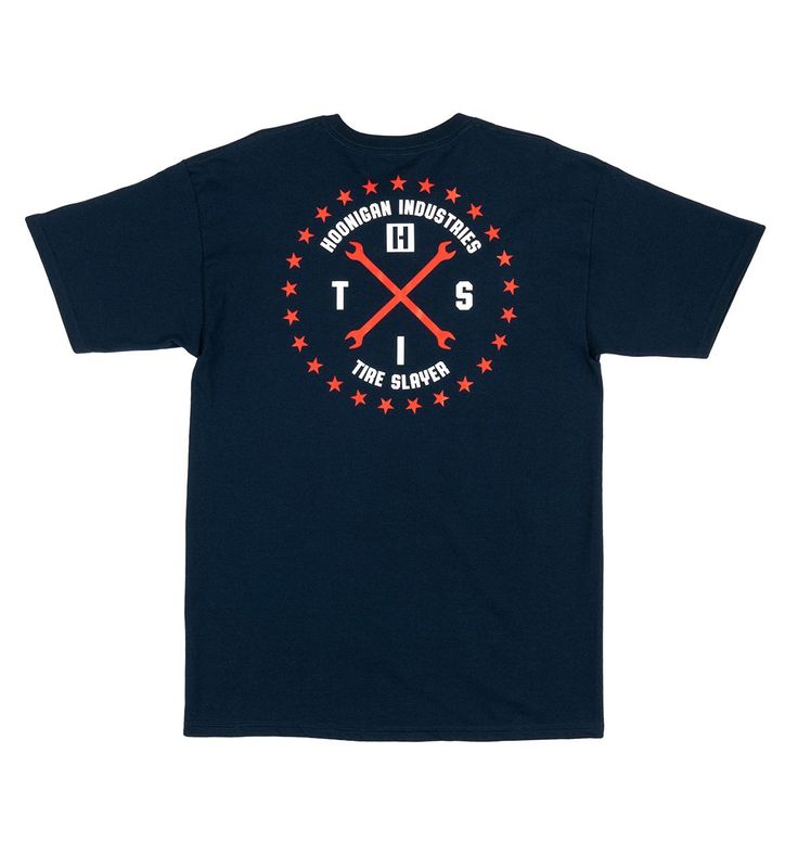 Hoonigan T-Shirt Firing Order navy
