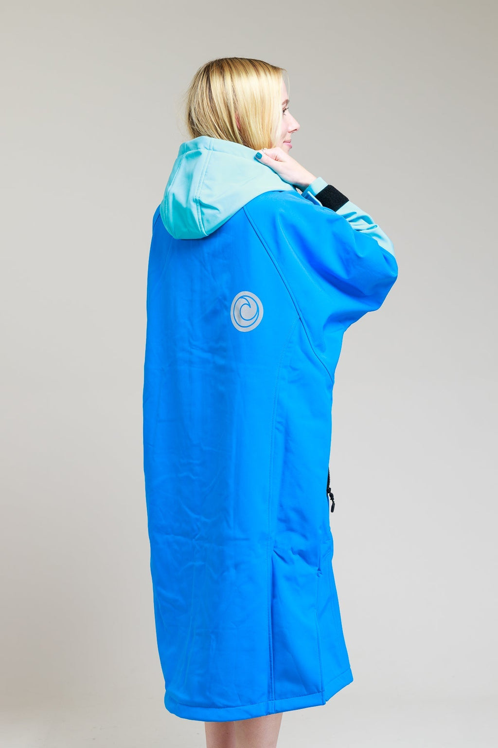 White Water Adults Soft Shell Robe - Cobalt Blue