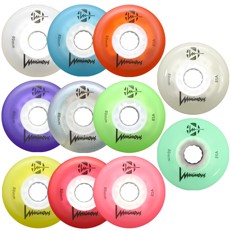 Luminous LED Wheels Glow 72mm
