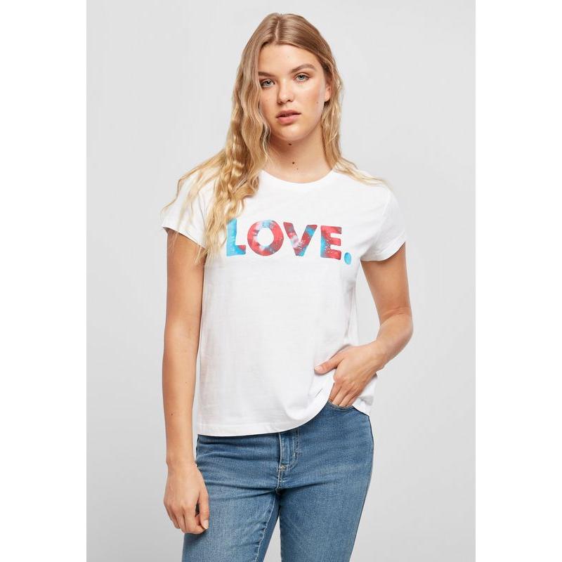 Mister Tee Ladies T-Shirt Love Batik Box white