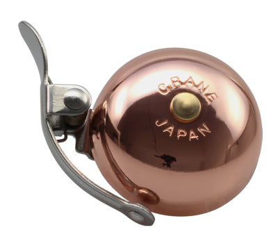 Crane Bell Co. Mini Suzu Fahrradklingel mit Steel Band Mount - Copper