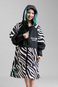 White Water Kids Hard Shell Robe - Zebra Print- Limited Edition