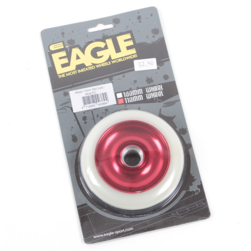 Eagle Wheel 110mm Red Core White PU