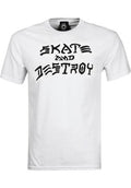 Thrasher T-Shirt Skate and Destroy white