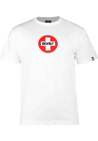 Bones T-Shirt Swiss Circle white