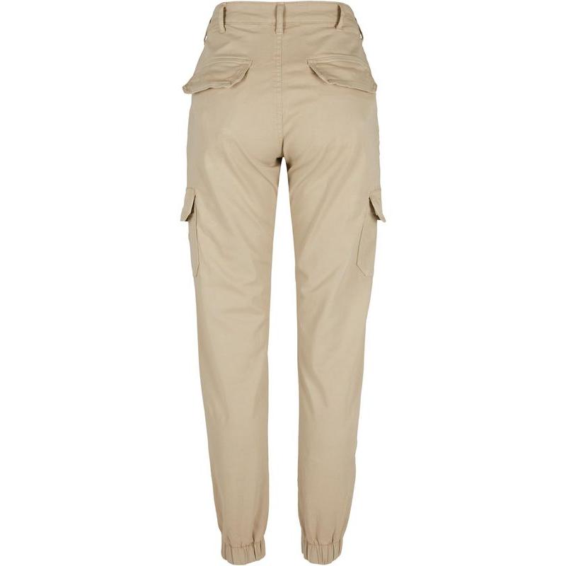 Urban Classics Ladies High Waist Cargo Pants concrete