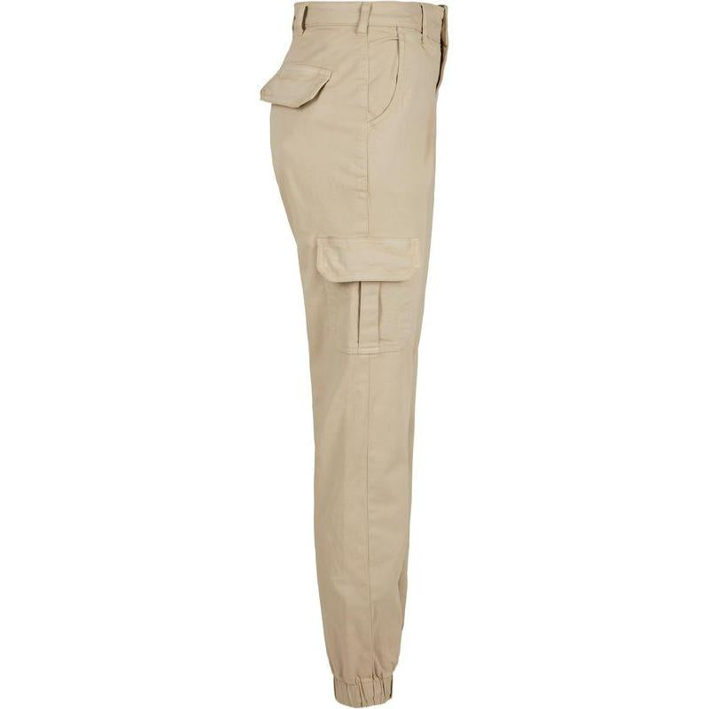 Urban Classics Ladies High Waist Cargo Pants concrete