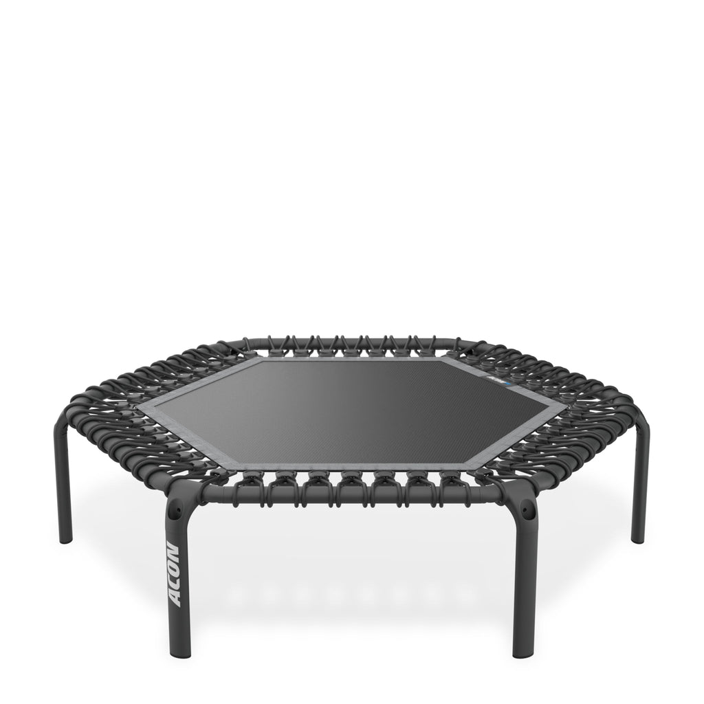 Acon Sechseckiger Rebounder Fitness-Trampolin Fit 1,41 m schwarz