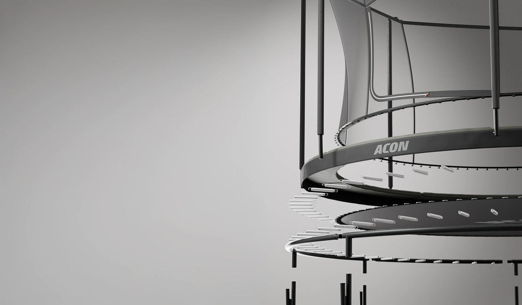 Acon Air 4,6 m Rundes Trampolin mit Sicherheitsnetz und Leiter, GEN 2.0