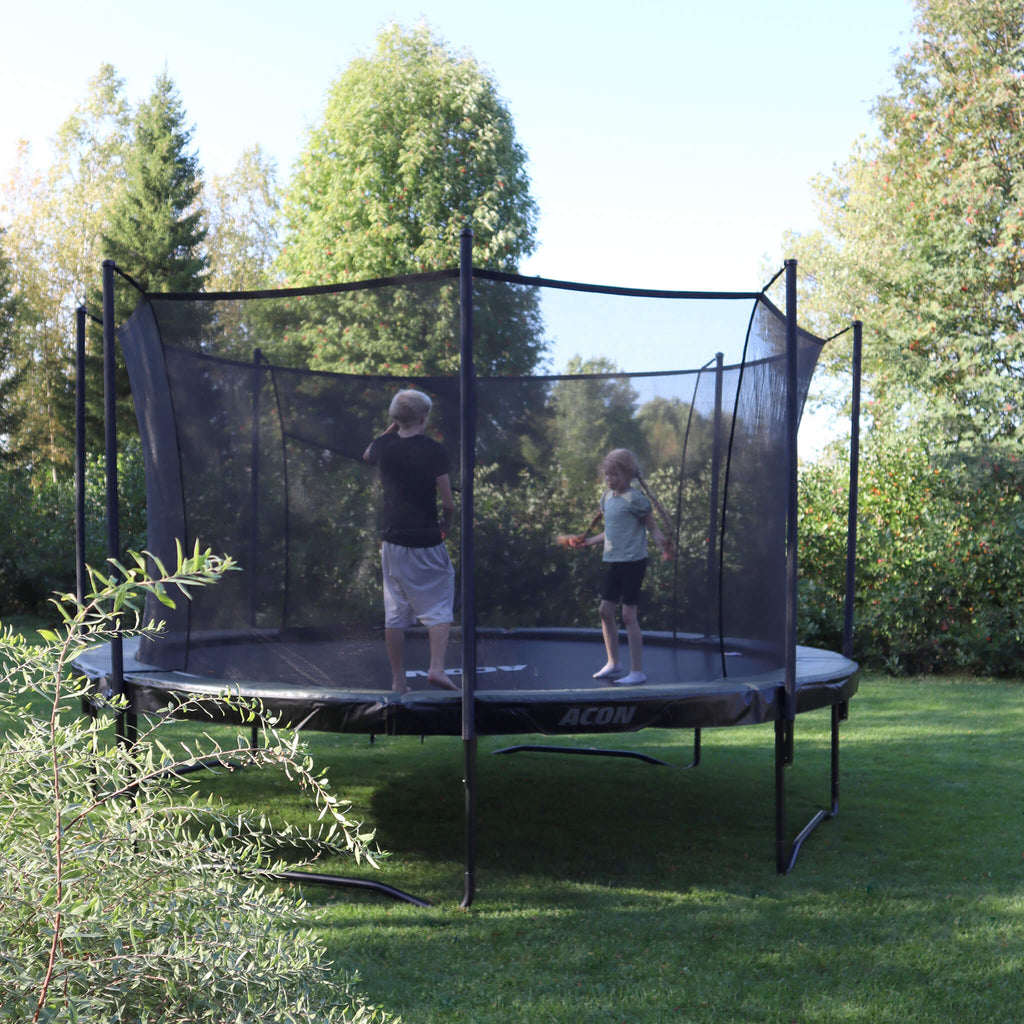 Acon Air 4,3 m Rundes Trampolin mit Sicherheitsnetz und Leiter, GEN 2.0