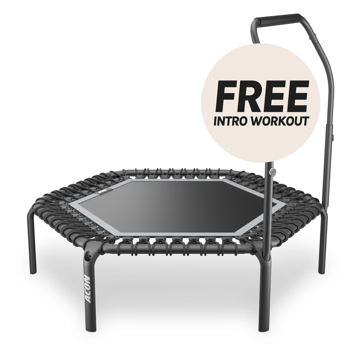 ACON Fit 1,41 m sechseckiger Rebounder mit Aktiv-Haltestange