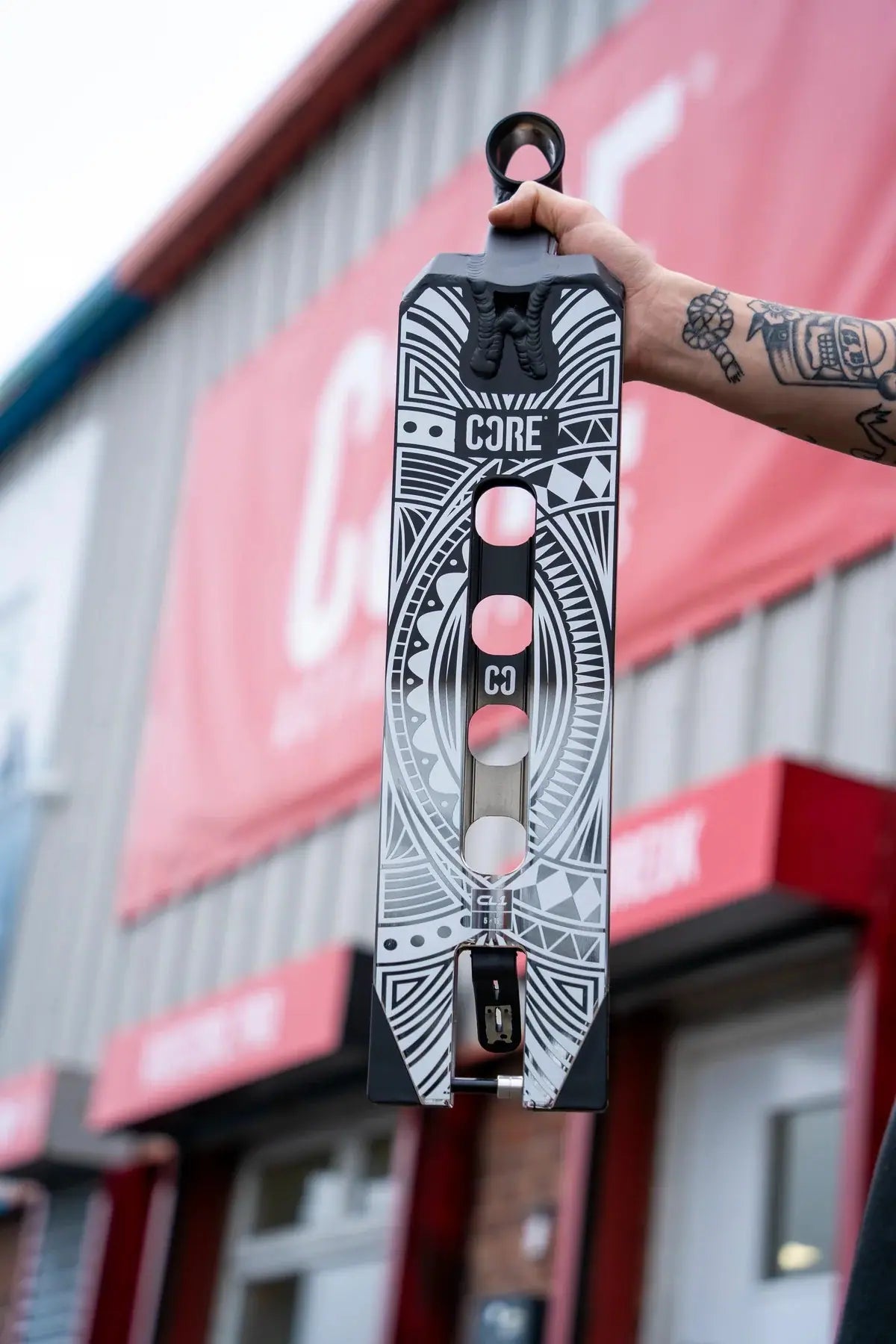 CORE Scooter Stunt Deck CL1 19" Black/Chrome