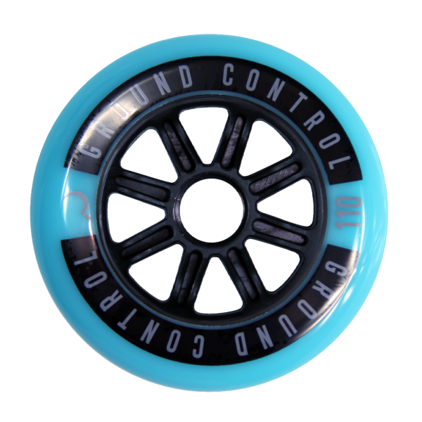 GC Wheels 3-pack turquoise/black 110mm 85A
