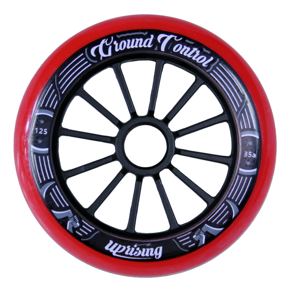 GC Wheels 3-pack red/black 125mm 85A