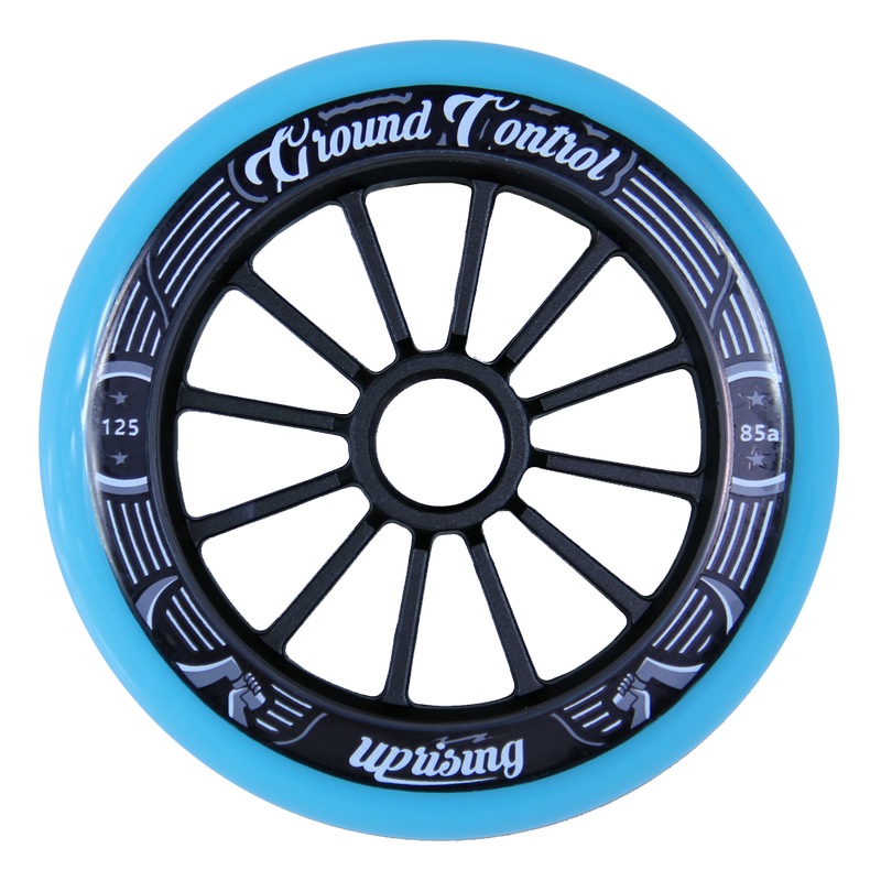 GC Wheels 3-pack turquoise/black 125mm 85A