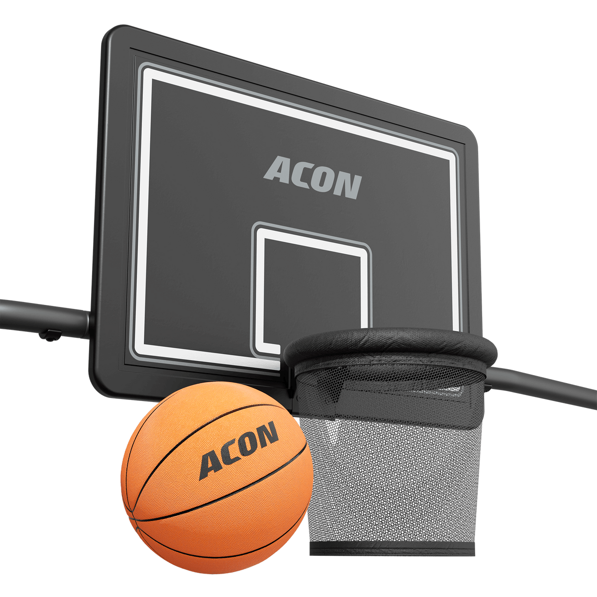 Acon X Basketballkorb mit Korbnetz für 17 Trampoline rechteckig