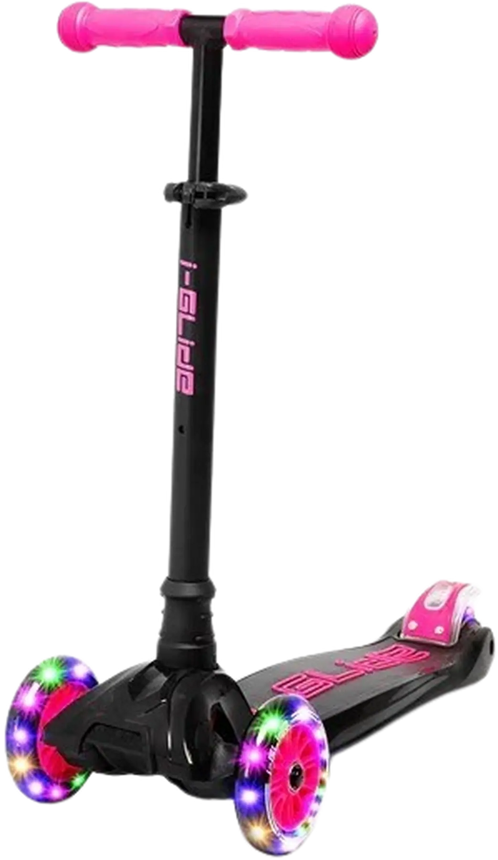 i-Glide Kinder Scooter 3 Rolle Black/Pink