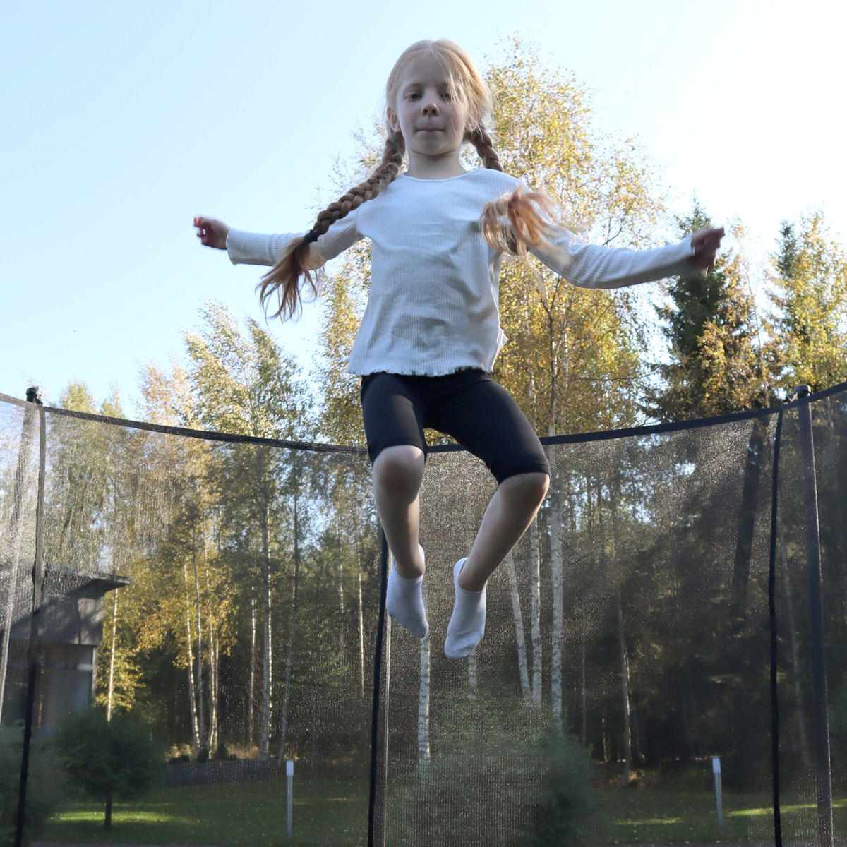 Acon Air 3,7 m Rundes Trampolin mit Sicherheitsnetz und Leiter, GEN 2.0