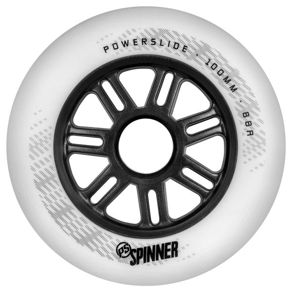 Powerslide Spinner 100mm/88A White, 3-pack