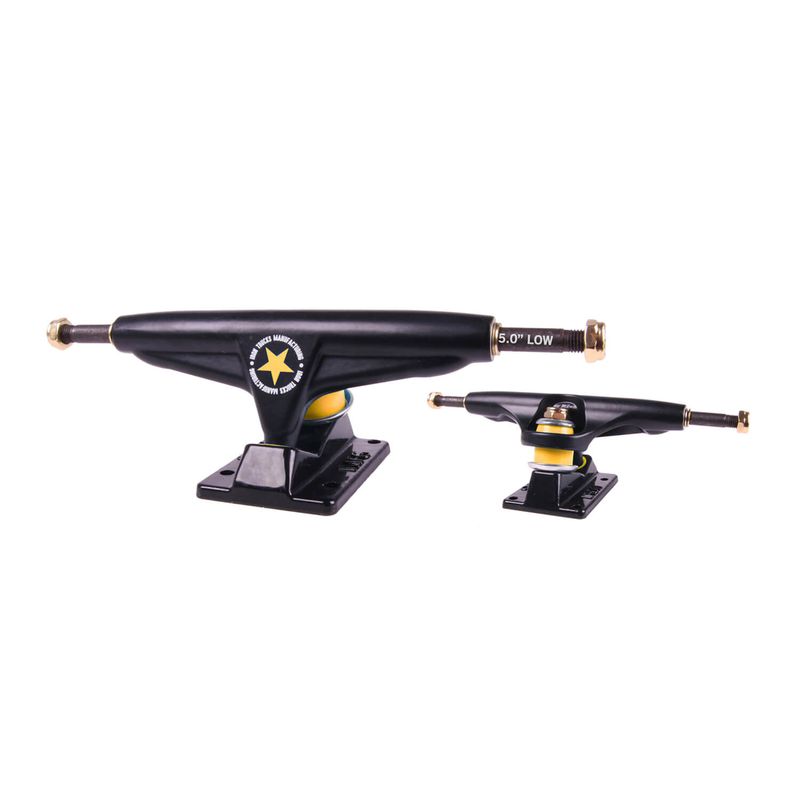 Iron Skateboard Truck Low Black 5.0''